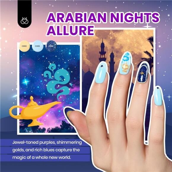 Gel Nail Polish Set, 44 PCS Red Brown Green Yellow Spring Summer Gel - Picture 6 of 14